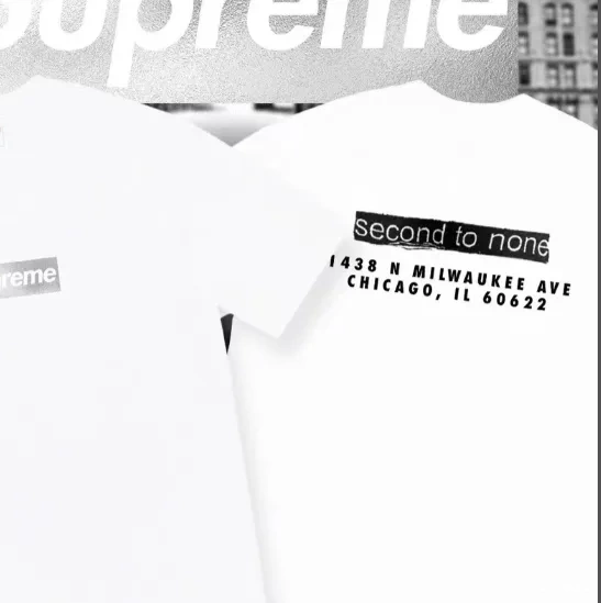 M Short Logo Tee White L XL Chicago Box Chicago S Sleeve White 0429